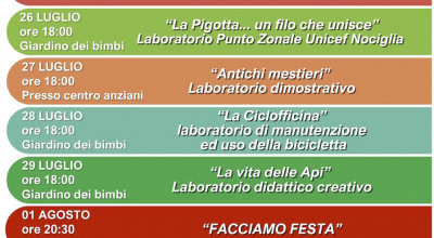 LABORATORI ESTIVI “LABORATORIAMO - ESTATE 2022”