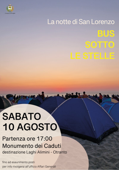 SERVIZIO NAVETTA - LA NOTTE DI SAN LORENZO BUS SOTTO LE STELLE